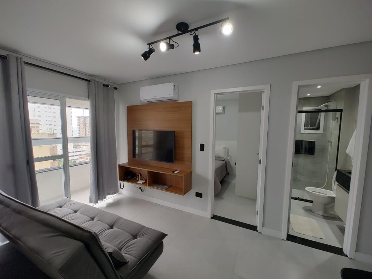 Apto Com Lazer Completo, Piscina, Ar, Mercadinho E Pet Friendly A 1 Min Da Praia Πράια Γκράντε Εξωτερικό φωτογραφία