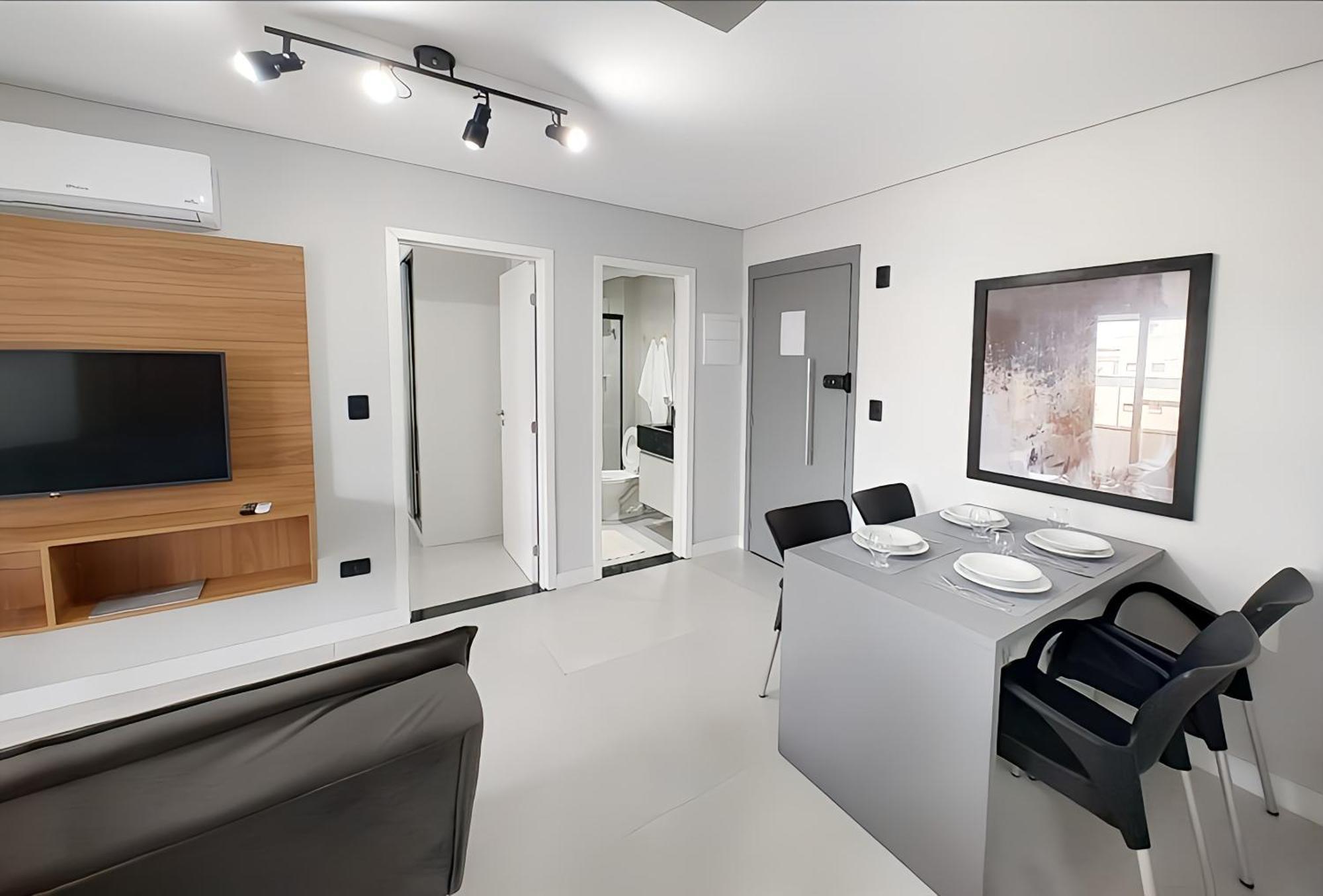 Apto Com Lazer Completo, Piscina, Ar, Mercadinho E Pet Friendly A 1 Min Da Praia Πράια Γκράντε Εξωτερικό φωτογραφία