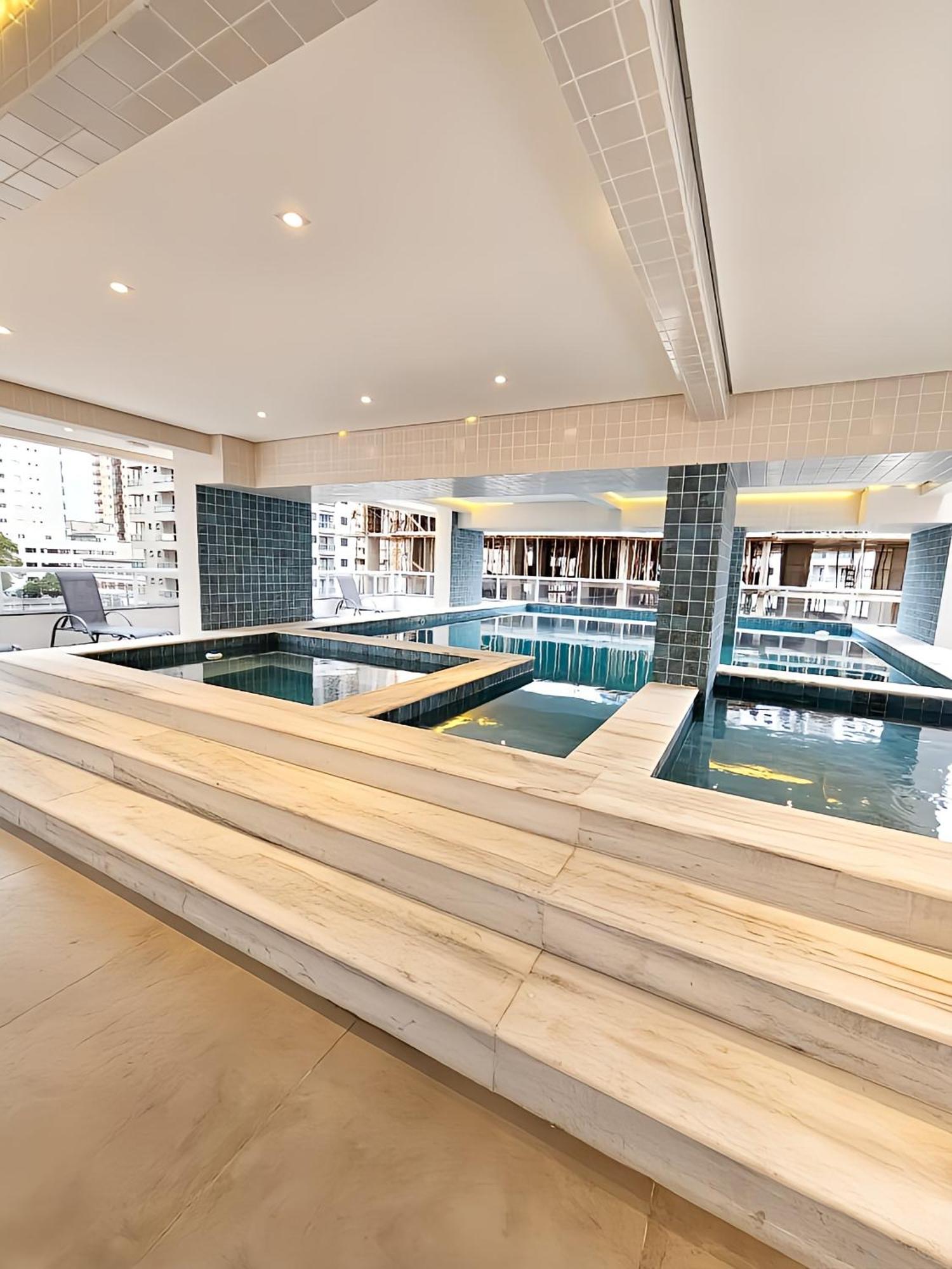Apto Com Lazer Completo, Piscina, Ar, Mercadinho E Pet Friendly A 1 Min Da Praia Πράια Γκράντε Εξωτερικό φωτογραφία